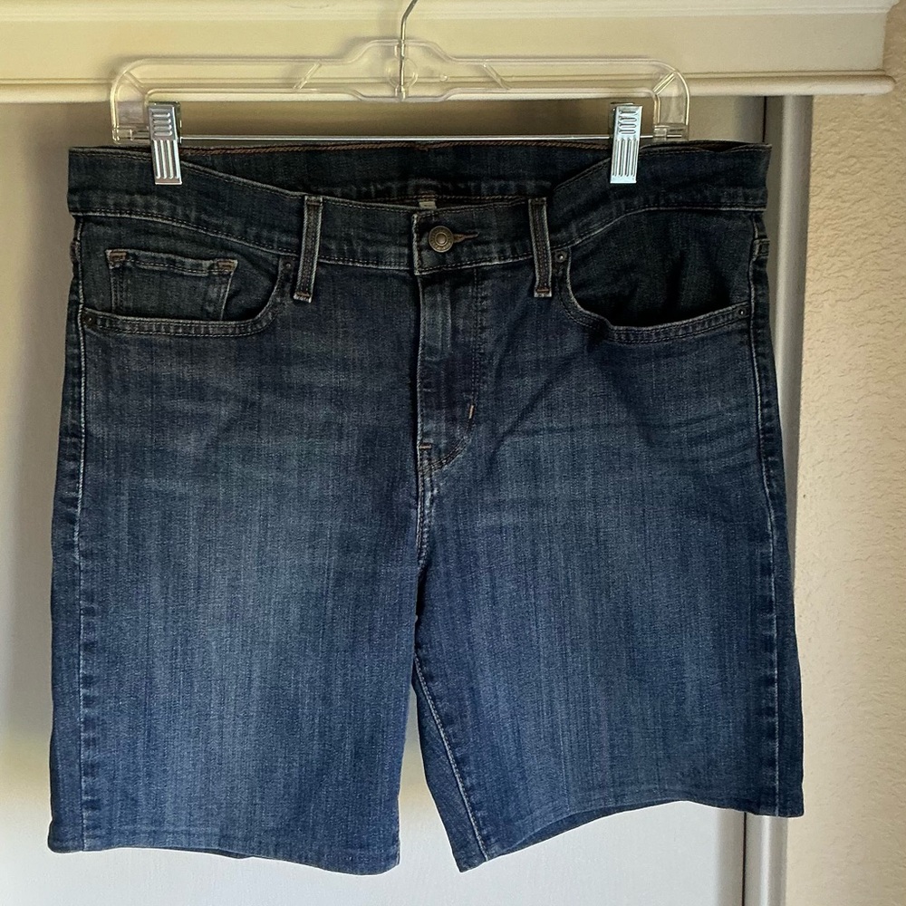 Levi's Women's Dark Blue Denim Shorts
